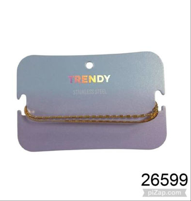 Imagen de PULSERA ACERO DORADO TRENDY 8.26